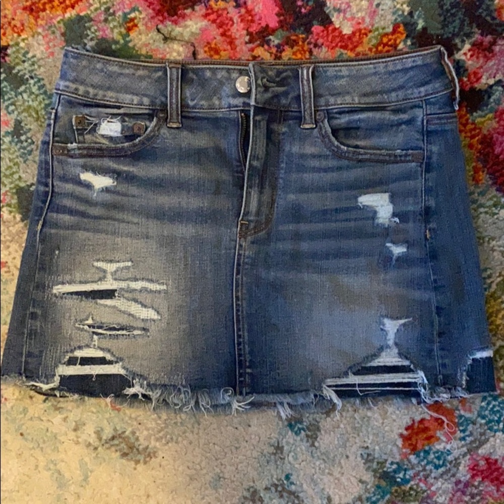 American Eagle Denim Stretchy Skirt